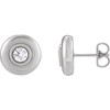 Sterling Silver 1/2 CTW Natural Diamond Earrings