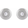 Sterling Silver 1/2 CTW Natural Diamond Earrings