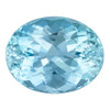 Aquamarine Genuine Loose Gemstone - Oval Cut - Medium Dark Blue - 8.48 carats - 15.4 x 12.1mm