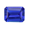 2.7 Blue Purple Tanzanite Emerald 9 x 7 mm