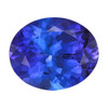 3.66 Blue Purple Tanzanite Oval 10.8 x 8.9 mm