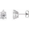 Sterling Silver 3/8 CTW Natural Diamond Earrings