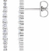 14K White 1/2 CTW Lab-Grown Diamond Earrings