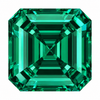 Emerald in Asscher Cut in Grade GEM | Chatham Emerald Lab Stone
