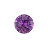 0.38 Carat Vivid Royal Purple Sapphire Gemstone, Natural High Color Round, Excellent Clarity, 4.5 mm