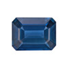 1.7 Carat Vivid Medium Rich Blue Sapphire Gemstone Emerald Cut
