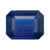 3.03 Carat Vivid Rich Royal Blue Sapphire Gemstone Emerald Cut