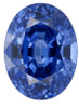 Chatham Lab Created Cornflower Blue Sapphire Gemstone – Oval Cut – GEM Grade
