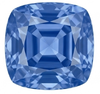 Chatham Lab Created Cornflower Blue Sapphire Gemstone – Antique Square Cut – GEM Grade