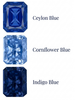 Chatham Lab Created Cornflower Blue Sapphire Gemstone – Octagon Radiant Cut – GEM Grade