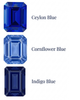 Chatham Lab Created Indigo Blue Sapphire Gemstone – Octagon Cut – GEM Grade