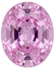 Chatham Lab Created Baby Pink Sapphire Gemstone – Oval Cut – GEM Grade