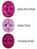 Chatham Lab Created Baby Pink Sapphire Gemstone – Oval Cut – GEM Grade