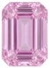 Chatham Lab Created Baby Pink Sapphire Gemstone – Emerald Cut – GEM Grade