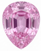 Chatham Lab Created Baby Pink Sapphire Gemstone – Pear Cut – GEM Grade