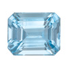 2.85 Carat Aquamarine Gemstone – Octagon Cut, Vivid Rich Sky Blue Color
