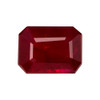 1.88 Carat Ruby Gemstone – Octagon Cut, Vivid Rich Red Color