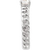 14K White 1/2 CT Lab-Grown Diamond Solitaire Ring