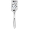 Sterling Silver 1 1/8 CTW Lab-Grown Diamond Ring
