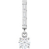 Platinum 1/4 CTW Natural Diamond Pendant