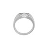 Diamond Ring in Sterling Silver 0.25 Carat Black and  Diamond Ring