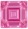 Chatham Lab Created Rich Hot Pink Sapphire Gemstone – Step Cut – GEM Grade