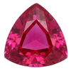 Chatham Lab Created Fuchsia Pink Sapphire Gemstone – Trillion Cut – GEM Grade