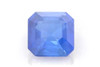 Asscher Cut Blue Sapphire Gemstone 3.29 Carat Vivid Rich