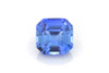 1.32 Carat Asscher Cut Blue Sapphire Gemstone, Medium Intense
