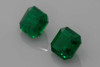 2.82 Carat Asscher Cut Emerald Gemstone – Vivid Intense Green, GIA Certified, Matched Pair