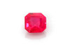 0.6 Carat Asscher Cut Ruby Gemstone – Vivid Intense Red