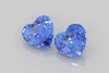 Heart Blue Sapphire Gemstone – 1.87 Carat, Medium Intense, Matched Pair