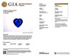 2.6 Carat Heart Blue Sapphire Gemstone, Vivid Intense, GIA Certified