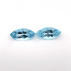 Marquise Aquamarine Gemstone – 4.38 Carat – Medium Intense Blue, Matched Pair