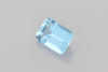 0.98 Carat Octagon Cut Aquamarine Gemstone, Vivid Intense Blue
