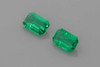 Octagon Cut Emerald Gemstone – 0.91 Carat – Medium Intense Green, Matched Pair