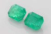 Octagon Cut Emerald Gemstone – Vivid Rich Green – 20.4 Carat, GIA Certified, Matched Pair