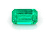 1.44 Carat Octagon Cut Emerald Gemstone, Vivid Intense Green, GRS Certified