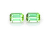 1.34 Carat Octagon Cut Green Tourmaline Gemstone – Medium Intense, Matched Pair
