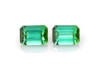 Octagon Cut Green Tourmaline Gemstone – Vivid Intense – 2.22 Carat, Matched Pair