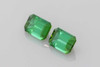 Octagon Cut Green Tourmaline Gemstone – Vivid Intense – 2.22 Carat, Matched Pair
