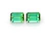 Octagon Cut Green Tourmaline Gemstone, 2.31 Carat – Vivid Intense, Matched Pair