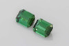 Vivid Intense Octagon Cut Green Tourmaline Gemstone – 3.01 Carat, Matched Pair