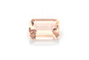 Octagon Cut Peach Morganite Gemstone – Vivid Intense Orange-Pink-Peach – 1.57 Carat