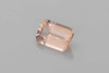 Octagon Cut Peach Morganite Gemstone – Vivid Intense Orange-Pink-Peach – 1.57 Carat
