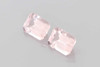 Octagon Cut Pink Morganite Gemstone – Vivid Intense – 1.972 Carat, Matched Pair