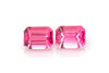 Octagon Cut Pink Tourmaline Gemstone – Vivid Intense – 3.59 Carat, Matched Pair