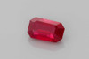 1.42 Carat Octagon Cut Ruby Gemstone – Vivid Intense Red, GIA Certified