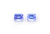 Octagon Cut Tanzanite Gemstone – Medium Intense Purple-Blue – 0.46 Carat, Matched Pair