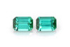 Octagon Cut Teal Tourmaline Gemstone – 2.16 Carat, Vivid Intense Green-Teal, Matched Pair